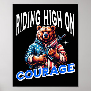 Civil Rights Equality Freedom Patriot Justice Bear Poster