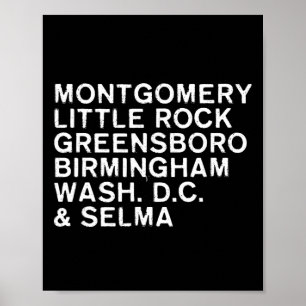 Civil Rights Movement Inspirational Black History Poster