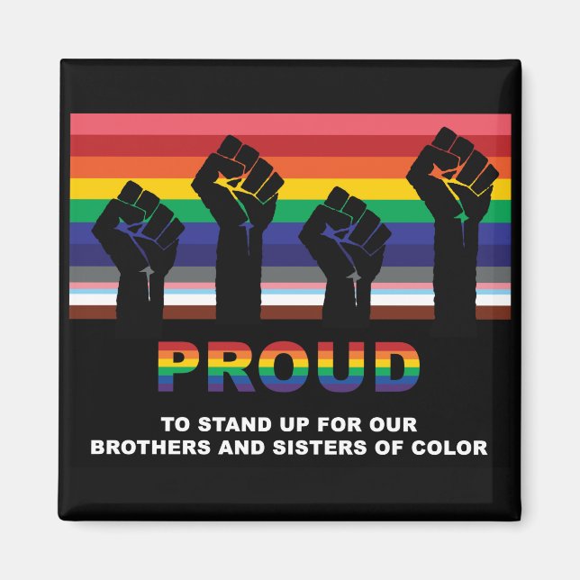 Civil Rights Pride Magnet - LGBTQA -BLM (Front)