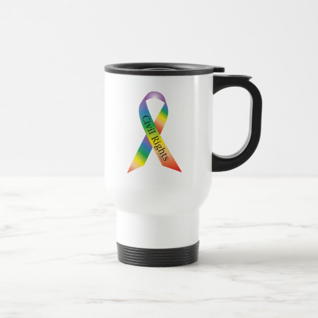 Civil Rights Ribbon Travel Mug (Right)