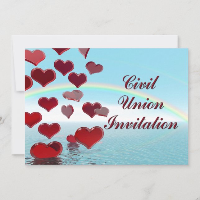 Civil Union Ceremony invitation (Front)