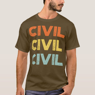 Civil Vintage Retro Sunset T-Shirt