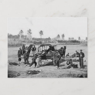 Civil War Ambulance Crew Postcard