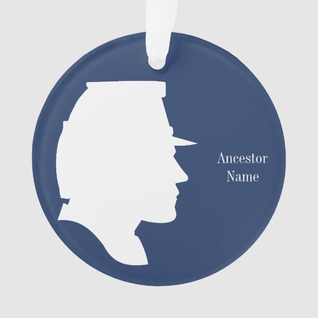Civil War Ancestor Ornament (Front)