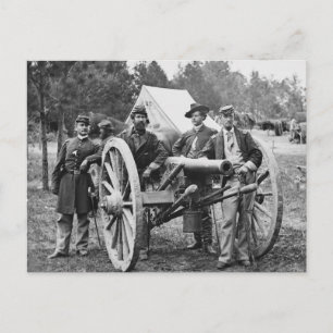 Civil War Artillery, 1860s Postcard