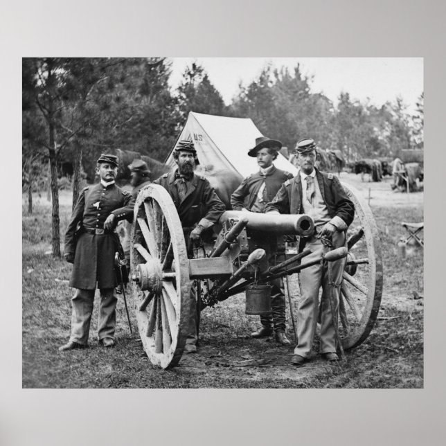 Civil War Artillery Group, 1860s Poster (Front)