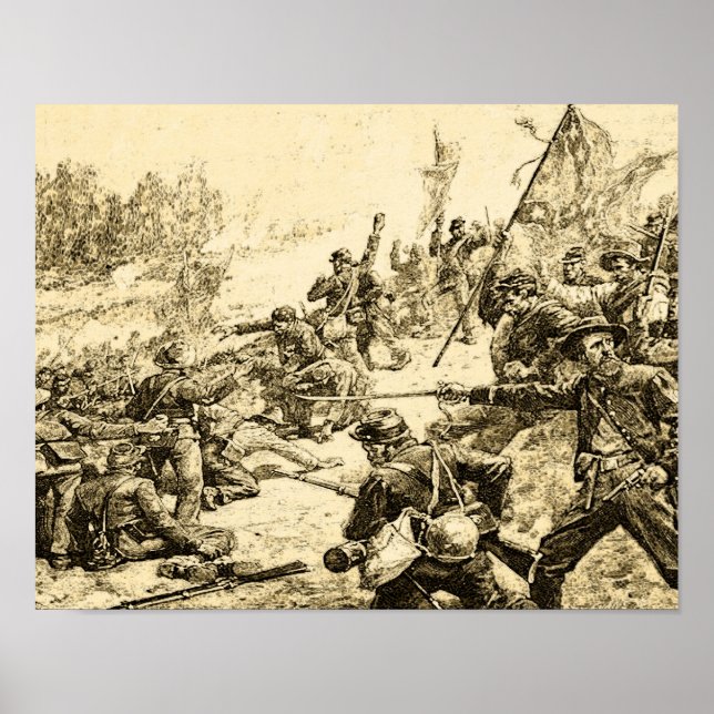 Civil War Battle American History Poster (Front)