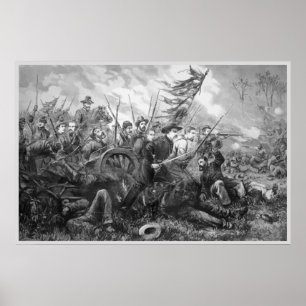 Civil War Battle Charge Poster