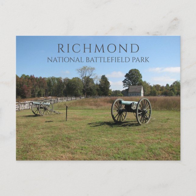 Civil War Battle of Gaines’s Mill, Richmond NBP Postcard (Front)