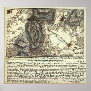 Civil War Battle of South Mountain Poster