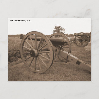 Civil War Cannon, Gettysburg, PA Postcard