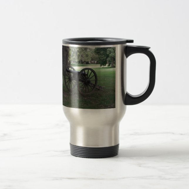 Civil War Cannon in Gettysburg Travel Mug (Right)