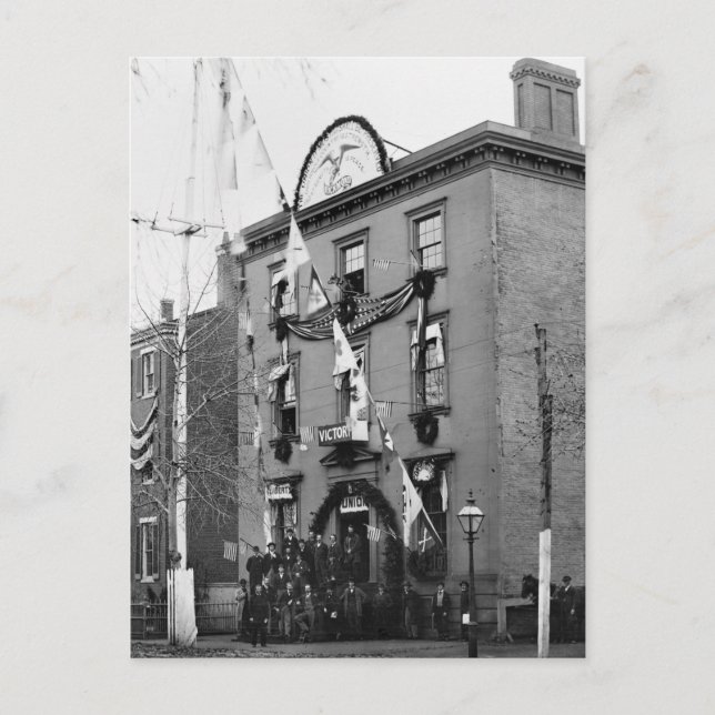 Civil War Clothing Dept., 1865 Postcard (Front)