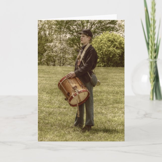Civil War Drummer Boy Card (Front)