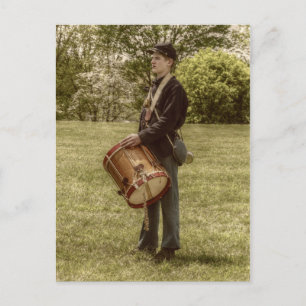 Civil War Drummer Boy Postcard