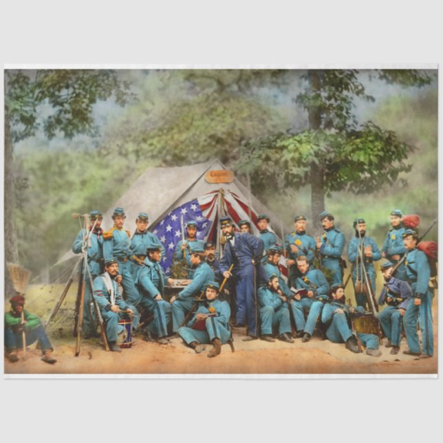 Civil War - Engineer Company 8th NY State 1861 Tissue Paper (Front)