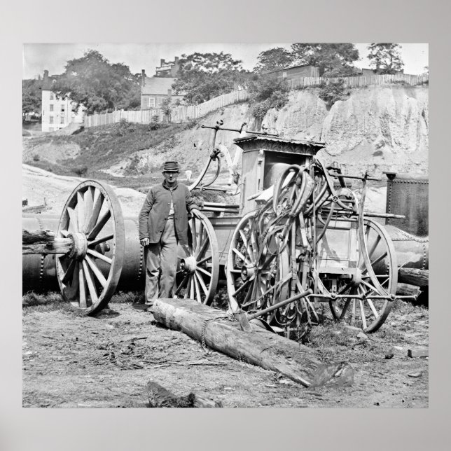 Civil War Fire Engine, 1865 Poster (Front)