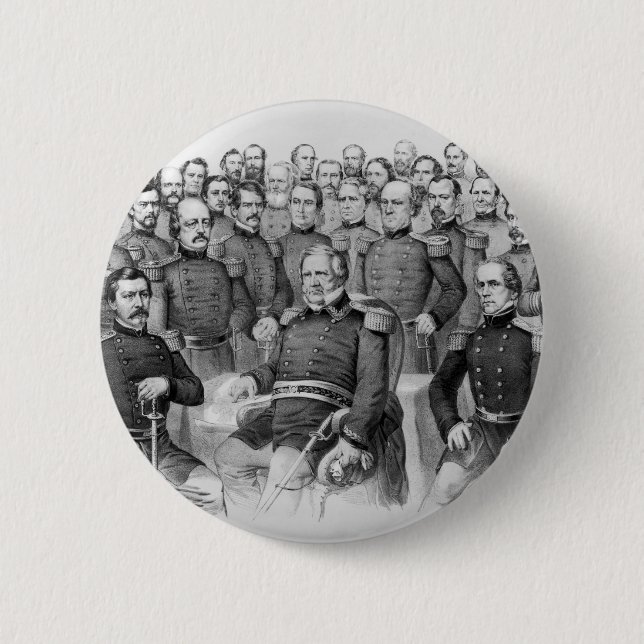 Civil War Generals of the Union button (Front)