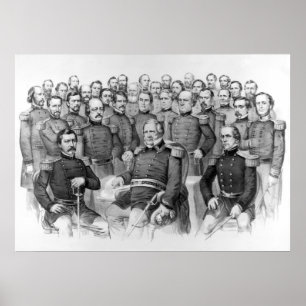 Civil War Generals of the Union poster/print Poster