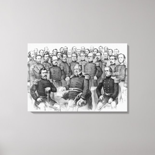 "Civil War Generals of the Union" wrapped canvas (Front)