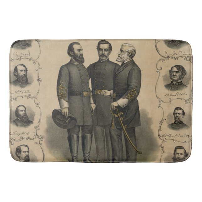 Civil War Heroes Bath Mat (Front)