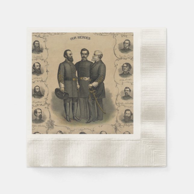 Civil War Heroes 🛡️ Celebration Napkin (Front)