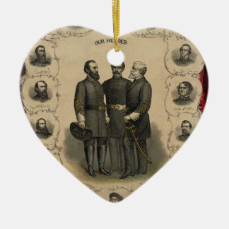 Civil War Heroes Ceramic Tree Decoration