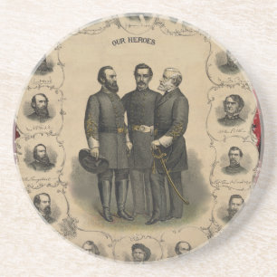 Civil War Heroes Coaster