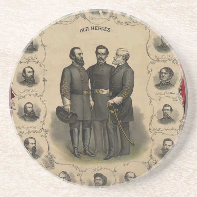 Civil War Heroes Coaster (Front)