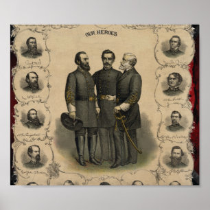 Civil War Heroes Poster