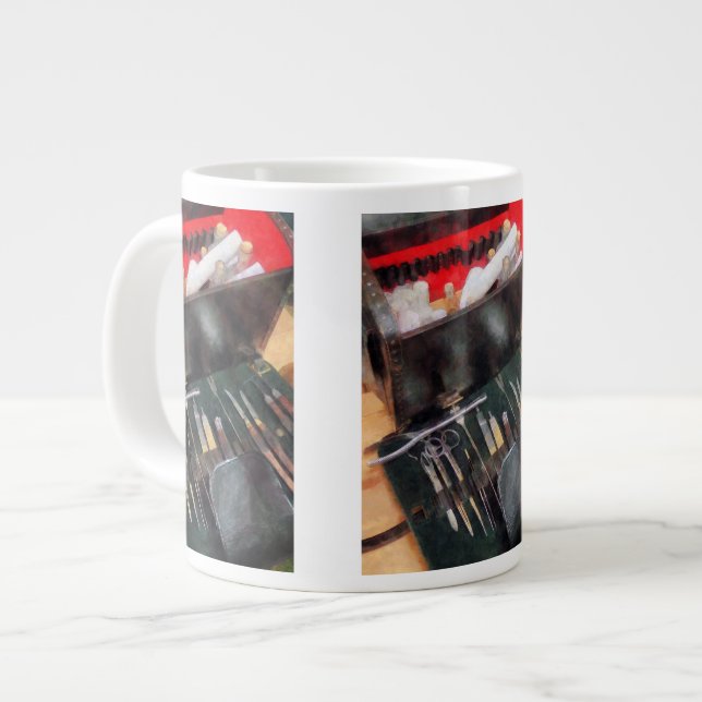 Civil War Medical Instruments Large Coffee Mug (Front Left)