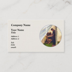 Civil War Officer's Tent Business Card