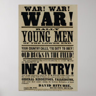 Civil War Recruiting Poster