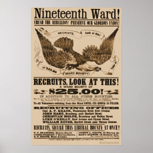 Civil War Recruiting Poster