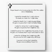 Civil War Soldier Prayer