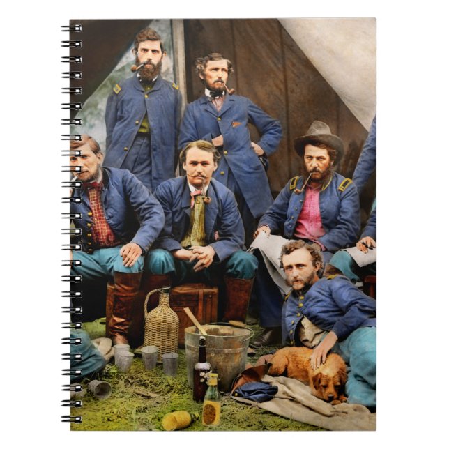 Civil War - The young George Armstrong Custer 1862 Notebook (Front)