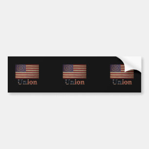 Civil War Union Awesome Charming Flag Bumper Sticker