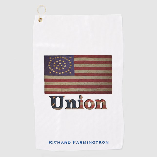 Civil War Union Awesome Charming Flag Classic  Golf Towel (Front)