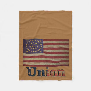 Civil War Union Awesome Charming Flag Fleece Blanket