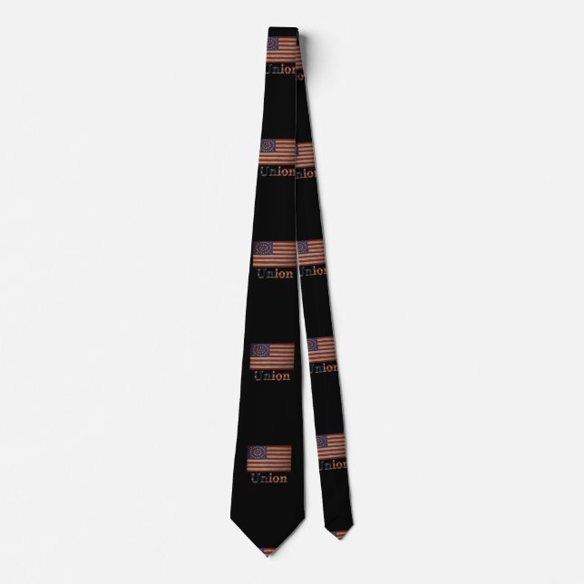 Civil War Union Awesome Charming Flag Tie (Front)