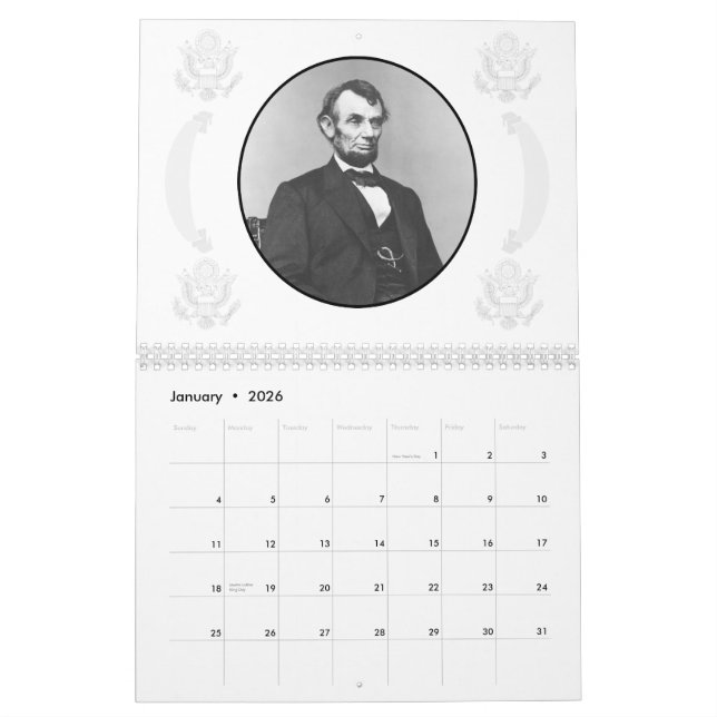 Civil War Union Commanders Calendar (Jan 2026)