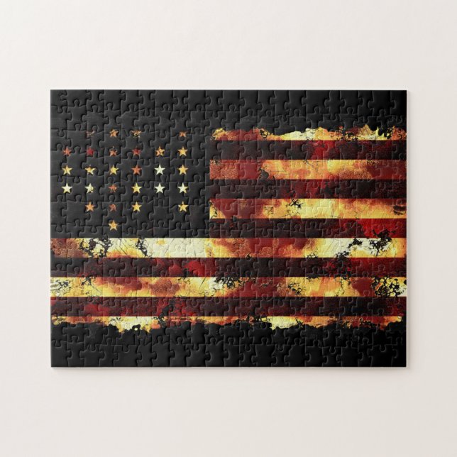 Civil War Union Flag Designer Jigsaw Puzzle (Horizontal)
