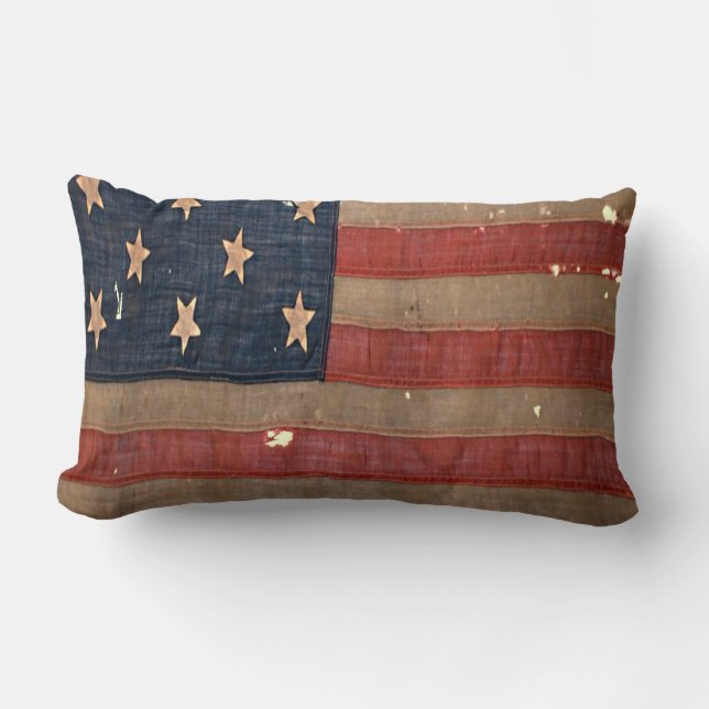 Civil War Union 🦅 Honour Vintage Military Lumbar Cushion (Front)