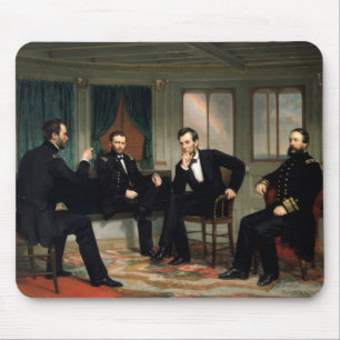 Civil War Union Leaders Painting Mouse Mat
