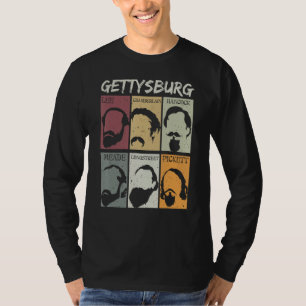Civil Wars Beards Gettysburg Beard Old School T-Shirt
