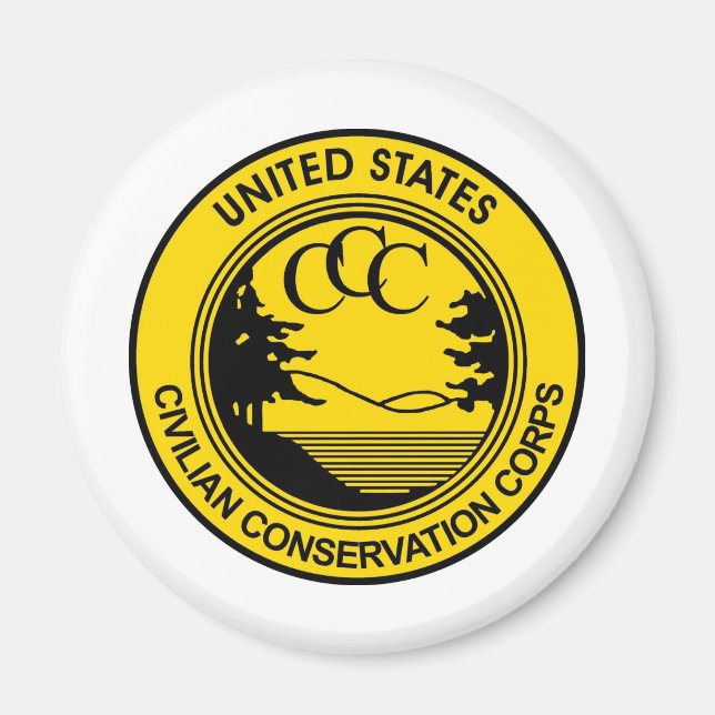 Civilian Conservation Corps CCC commemorative Magnet (Front)