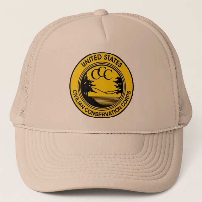 Civilian Conservation Corps CCC commemorative Trucker Hat (Front)