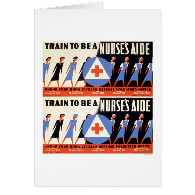 Civilian Defence - Train to be a Nurse's Aid - WPA (Front)