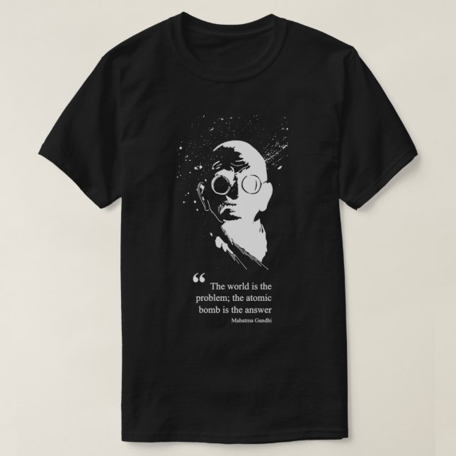 Civilisation Gandhi White  T-Shirt (Design Front)