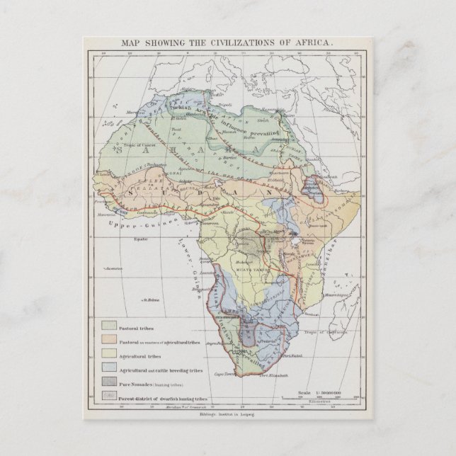 Civilisations of Africa Postcard (Front)